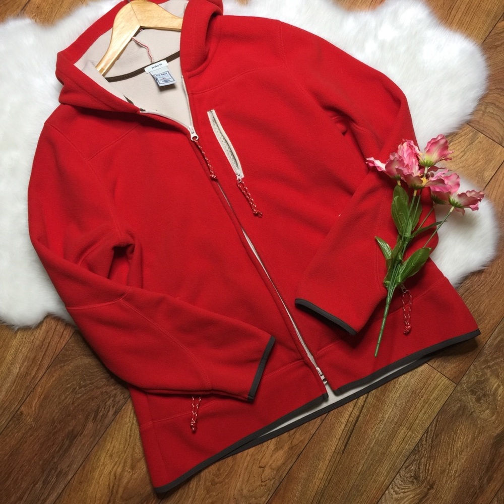 Old Navy fleece red hoodie jacket